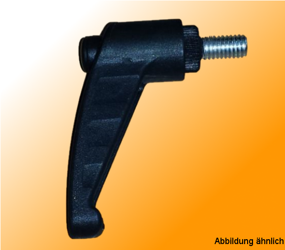 Locking Lever with external thread M8x32 made of plastic and steel