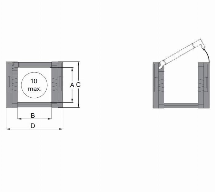 Energiekette CK 15 Breite 30mm, 1 Beutel (40 Glieder - Länge 1m)